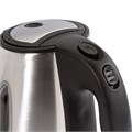Чайник SONNEN KT-1721, 1,7 л, 2200 Вт, закрытый нагревательный элемент, нержавеющая сталь, черный, подсветка, 454347 454347