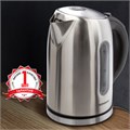 Чайник SONNEN KT-1740, 1,7 л, 2200 Вт, закрытый нагревательный элемент, терморегулятор, нержавеющая сталь, 453421 453421