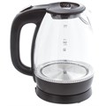 Чайник SONNEN KT-1786, 1,7 л, 2200 Вт, закрытый нагревательный элемент, стекло, 453422 453422