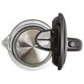 Чайник SONNEN KT-1788, 1,7 л, 2200 Вт, закрытый нагревательный элемент, стекло, черный, подсветка, 454349 454349
