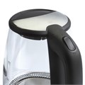 Чайник SONNEN KT-1788, 1,7 л, 2200 Вт, закрытый нагревательный элемент, стекло, черный, подсветка, 454349 454349