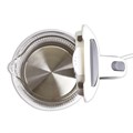 Чайник SONNEN KT-1792, 1,7 л, 2200 Вт, закрытый нагревательный элемент, стекло, белый, подсветка, 454348 454348