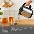 Чайник TEFAL KI150D30, 1,7 л, 2400 Вт, закрытый нагревательный элемент, сталь, серебристый, 7211001458 456505