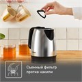 Чайник TEFAL KI150D30, 1,7 л, 2400 Вт, закрытый нагревательный элемент, сталь, серебристый, 7211001458 456505