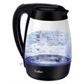 Чайник TEFAL KO450832, 1,7 л, 2400 Вт, закрытый нагревательный элемент, стекло, черный 456513