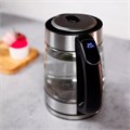 Чайник TIMBERK T-EK27G03, 1,7 л, 2200 Вт, закрытый нагревательный элемент, ТЕРМОРЕГУЛЯТОР, стекло, стальной 457220