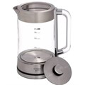 Чайник TIMBERK T-EK27G04, 2 л, 2200 Вт, закрытый нагревательный элемент, стекло, стальной 457222