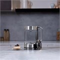 Чайник TIMBERK T-EK27G04, 2 л, 2200 Вт, закрытый нагревательный элемент, стекло, стальной 457222