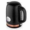 Чайник с термометром BRAYER BR1005BK, 1,7 л, 2200 Вт, закрытый нагревательный элемент, сталь, черный 456044