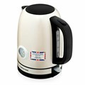 Чайник с термометром BRAYER BR1005YE, 1,7л, 2200Вт, закрытый нагревательный элемент, сталь, бежевый 456046