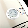 Чайник с термометром BRAYER BR1005YE, 1,7л, 2200Вт, закрытый нагревательный элемент, сталь, бежевый 456046