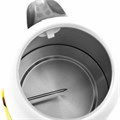 Чайник с термометром BRAYER BR1018, 1,7 л, 2200 Вт, закрытый нагревательный элемент, сталь, белый 456061