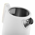 Чайник с термометром BRAYER BR1018, 1,7 л, 2200 Вт, закрытый нагревательный элемент, сталь, белый 456061