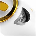 Чайник с термометром BRAYER BR1018, 1,7 л, 2200 Вт, закрытый нагревательный элемент, сталь, белый 456061