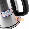Чайник с термометром BRAYER BR1022, 1,8 л, 2200 Вт, закрытый нагревательный элемент, сталь 456063
