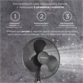 Вентилятор напольный SONNEN FS40-A55, d=40 см, 45 Вт, 3 скоростных режима, таймер, черный, 451035 451035