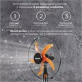Вентилятор напольный, 3 режима, SONNEN TF-50W-45-А304, d=45 см, 50 Вт, черный, 454789, FS-45-A304 454789