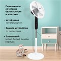 Вентилятор напольный, 3 режима, пульт ДУ, SONNEN TF-45W-40-520, d=40 см, 45 Вт, белый, 454788, FS-40-520 454788