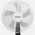 Вентилятор напольный, 3 режима, пульт ДУ, SONNEN TF-45W-40-520, d=40 см, 45 Вт, белый, 454788, FS-40-520 454788