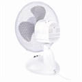 Вентилятор настольный SONNEN FT23-B6, d=23 см, 25 Вт, на подставке, 2 скоростных режима, белый/серый, 451038 451038