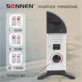 Обогреватель-конвектор SONNEN Y-02S, 1500 Вт, 3 режима работы, белый/черный, 453494 453494