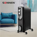 Обогреватель масляный SONNEN DFN-09BL, 2000 Вт, 9 секций, черный, 455311 455311