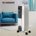 Обогреватель масляный SONNEN DFS-05, 1000 Вт, 5 секций, белый, 453497 453497