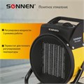 Тепловая пушка электрическая SONNEN THG-3000R, 3 кВт, 220В, керамический нагреватель, 456193 456193