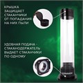 Стаканодержатель SONNEN BL-70M, 70 стаканов, на магните, черный, 455002 455002