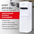 Кулер для воды SONNEN FE-02, напольный, НАГРЕВ/ОХЛАЖДЕНИЕ ЭЛЕКТРОННОЕ, 2 крана, белый, 454996 454996