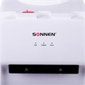 Кулер для воды SONNEN FE-02, напольный, НАГРЕВ/ОХЛАЖДЕНИЕ ЭЛЕКТРОННОЕ, 2 крана, белый, 454996 454996