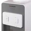Кулер для воды SONNEN FSC-02BA, напольный, НАГРЕВ/ОХЛАЖДЕНИЕ КОМПРЕССОР, шкаф, 2 крана, серый, 455416 455416
