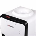 Кулер для воды SONNEN FSC-02S, напольный, НАГРЕВ/ОХЛАЖДЕНИЕ КОМПРЕССОРНОЕ, 2 крана, белый, 455415 455415