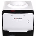 Кулер для воды SONNEN FSC-02S, напольный, НАГРЕВ/ОХЛАЖДЕНИЕ КОМПРЕССОРНОЕ, 2 крана, белый, 455415 455415