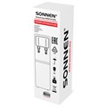 Кулер для воды SONNEN FSE-02BW, напольный, нагрев/охлаждение, НИЖНЯЯ ЗАГРУЗКА, 2 крана, белый, 456170 456170