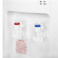 Кулер для воды SONNEN FSE-02W, напольный, НАГРЕВ/ОХЛАЖДЕНИЕ ЭЛЕКТРОННОЕ, 2 крана, белый, 456172 456172