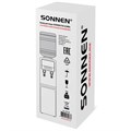 Кулер для воды SONNEN FSE-02WBc, напольный, НАГРЕВ/ОХЛАЖДЕНИЕ ЭЛЕКТРОННОЕ, шкаф, 2 крана, черный, 456168 456168