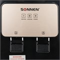 Кулер для воды SONNEN TSE-02BP, настольный, НАГРЕВ/ОХЛАЖДЕНИЕ ЭЛЕКТРОННОЕ, 2 крана, черный/бежевый, 455621 455621