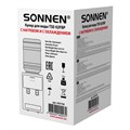 Кулер для воды SONNEN TSE-02FBP, настольный, НАГРЕВ/ОХЛАЖДЕНИЕ ЭЛЕКТРОННОЕ, 2 крана, антрацит, 455750 455750