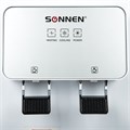 Кулер для воды SONNEN TSE-02WP, настольный, НАГРЕВ/ОХЛАЖДЕНИЕ ЭЛЕКТРОННОЕ, 2 крана, белый, 455622 455622