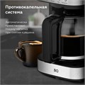 Кофеварка капельная BQ (БИ-КЬЮ) CM1007, 900 Вт, объем 1,5 л, поддержание температуры, серебристая, 86198274 457489
