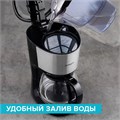 Кофеварка капельная SCARLETT SC-CM33011, 750 Вт, объем 1,25 л, подогрев, пластик, черный 457197