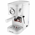 Кофеварка рожковая BRAYER BR1106, 1100 Вт, объем 1,2 л, 15 бар, ручной капучинатор, белая 456905