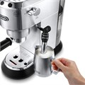 Кофеварка рожковая DELONGHI Dedica EC685.M, 1350 Вт, объем 1,1 л, ручной капучинатор, металлик 456516