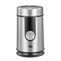 Кофемолка BQ (БИ-КЬЮ) CG1000, мощность 300 Вт, вместимость 50 г, стальная, 86189611 457497