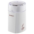 Кофемолка SCARLETT SC-CG44506, 160 Вт, объем 60 г, пластик, ножи из нержавеющей стали, белая с рисунком 455875