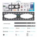 Кронштейн-крепление для ТВ настенный KROMAX STAR-11, VESA 75-600/400, 32-65", 0 степеней свободы, до 50 кг, серый, 20159 451186