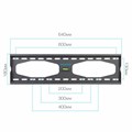 Кронштейн-крепление для ТВ настенный KROMAX STAR-11, VESA 75-600/400, 32-65", 0 степеней свободы, до 50 кг, серый, 20159 451186