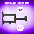 Кронштейн-крепление для ТВ настенный, до 30 кг, VESA 100х100-200х200, 23"-43", черный, SONNEN, 455947 455947