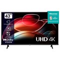 Телевизор HISENSE 43A6K, 43" (108 см), 3840 x 2160, 4K, 16:9, SmartTV, Wi-Fi, черный 456766